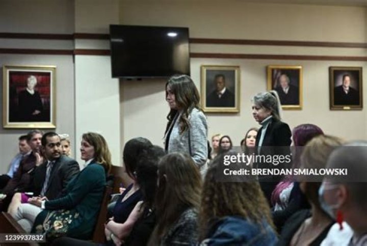 Christie Dembrowski, the older sister of Johnny Depp, testifies during the 50 million US dollars Depp vs Heard defamation trail at the Fairfax County Circuit Court in Fairfax, Virginia, 12 April 2022. Johnny Depp's 50 million US dollars defamation lawsuit against Amber Heard is expected to last five or six weeks. Depp v Heard defamation lawsuit at the Fairfax County Circuit Court, USA - 12 Apr 2022