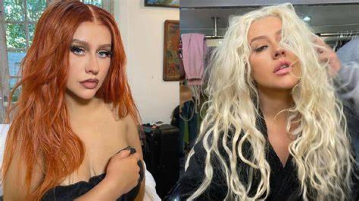 Christina Aguilera Red Hair Makeover