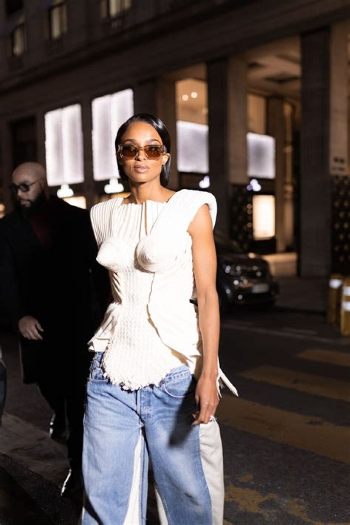Ciara Leaving Costes Restaurant In Paris
