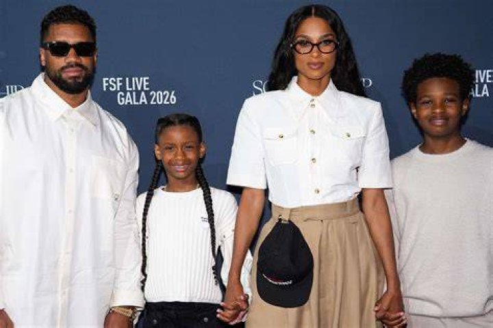 Ciara, Russell Wilson, Sienna Princess Wilson and Future Zahir Wilburn Nickelodeon Kids' Choice Sports Awards, Arrivals, Barker Hanger, Los Angeles, USA - 11 Jul 2019
