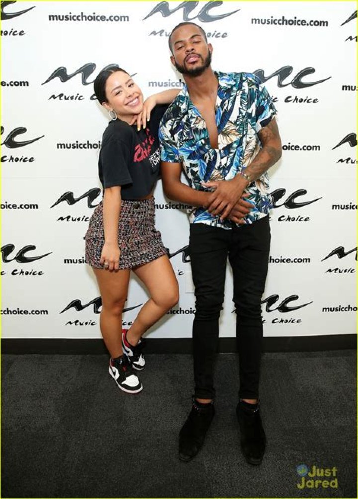 Cierra Ramirez and Trevor Jackson stop by the HollywoodLife studios on June 28, 2019 to promote their joint track, "Broke Us."