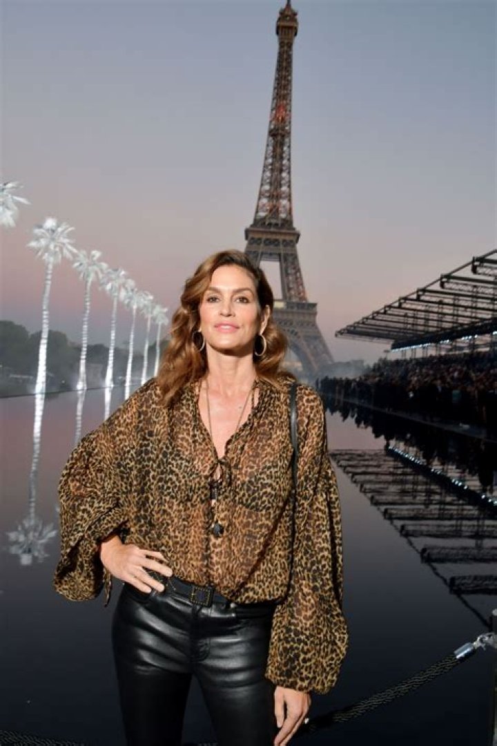 Cindy Crawford At Paris Fashion Week
