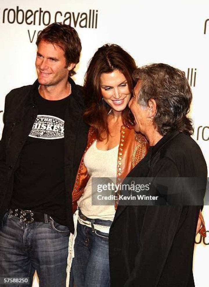 Cindy Crawford At The Roberto Cavalli Store Opening