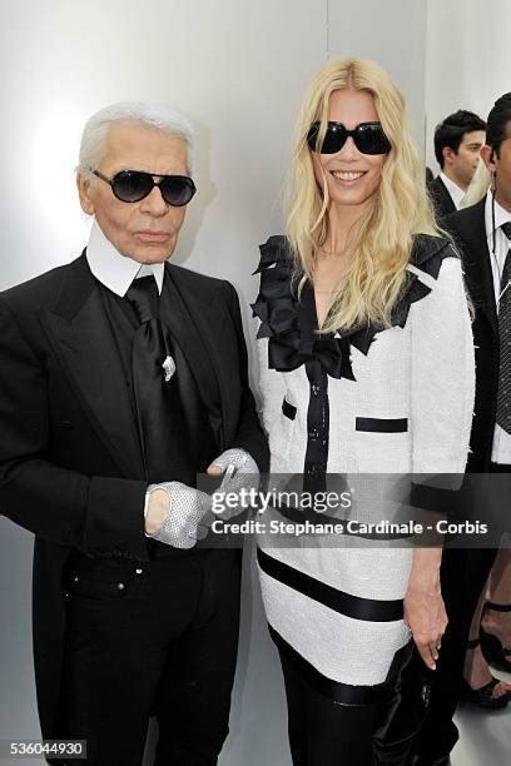 Claudia Schiffer attends the Lagerfeld Tribute in Paris