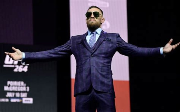 Conor McGregor speaks during a news conference for the UFC 229 mixed martial arts bouts, in Las Vegas. McGregor is scheduled to fight Khabib Nurmagomedov on Saturday in Las Vegas UFC 229 Mixed Martial Arts, Las Vegas, USA - 04 Oct 2018