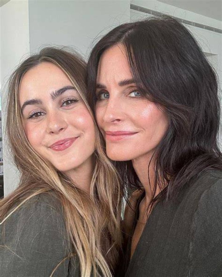 Courteney Cox Posing With Daughter Coco Arquette