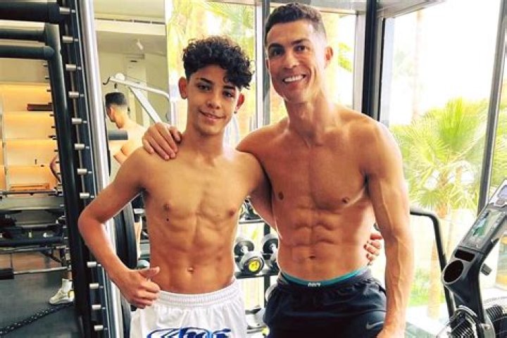 Cristiano Ronaldo & Cristiano Jr. In 2017