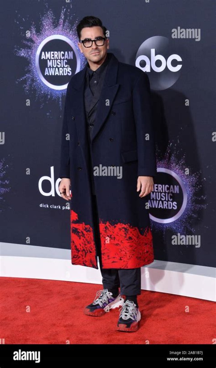 Daniel Levy 47th Annual American Music Awards, Arrivals, Microsoft Theater, Los Angeles, USA - 24 Nov 2019 Wearing Valentino same outfit as catwalk model *10056716ab