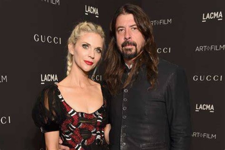 Dave Grohl with wife Jordyn Blum and daughters Violet Maye and Harper Willow Dave Grohl and family in Studio City, Los Angeles, America - 17 Jul 2011