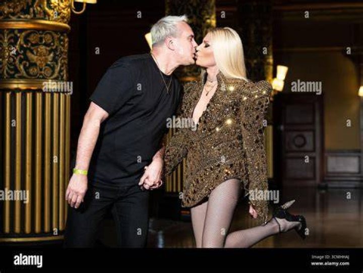 David Blond, Phillipe Blond, Lil Kim. Lil Kim, center, walks the runway with The Blonds designers David Blond, right, and Phillipe Blond during their collection presentation at New York Fashion Week Fashion The Blonds, New York, USA - 12 Feb 2019