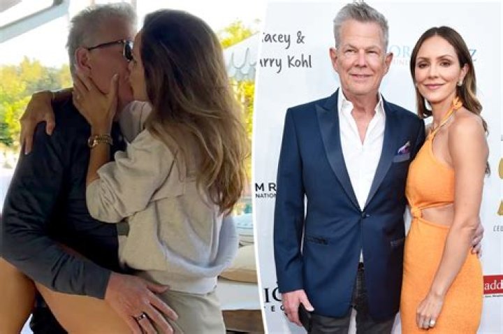 David Foster & Katharine McPhee Kiss After Dinner