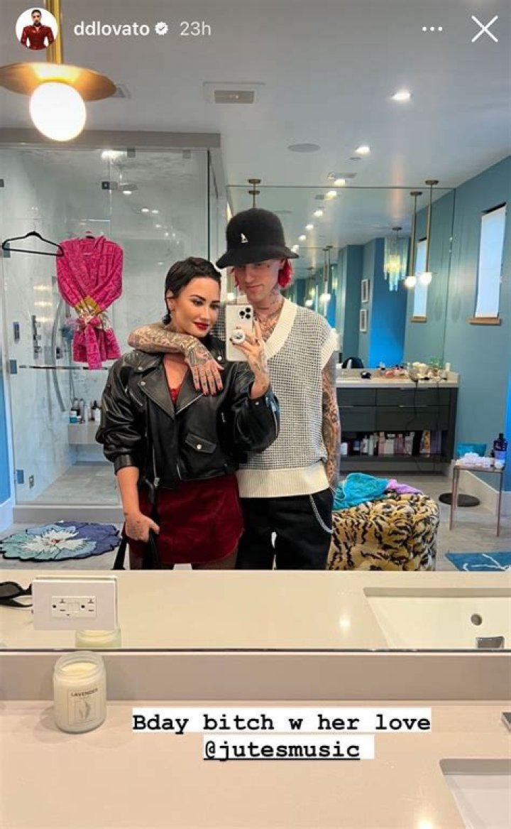 Demi Lovato & Jute$ Stop By Lavo In NYC