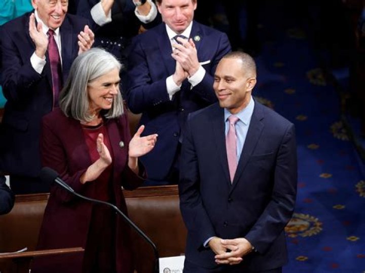 Democratic Speaker of the House Nancy Pelosi, surrounded by her grandchildren and the children of other lawmakers, is sworn-in to reclaim the speakership in the US Capitol in Washington, DC, USA, 03 January 2019. Pelosi and the House of Representatives are expected to vote later today on a bill to re-open the government, which is in its 11th day of a partial shutdown. Nancy Pelosi becomes the next Speaker of the House, Washington, USA - 03 Jan 2019