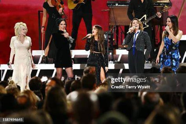 Dolly Parton, Amanda Shires, Maren Morris, Tanya Tucker, Brandi Carlile and Natalie Hemby53rd Annual CMA Awards, Show, Bridgestone Arena, Nashville, USA - 13 Nov 2019