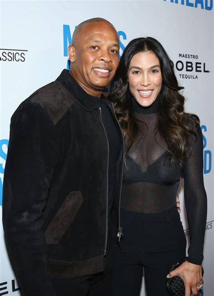 Dr. Dre, Nicole Young. Dr. Dre, left, and Nicole Young arrive at the City of Hope Gala, at the Barker Hangar in Santa Monica, Calif 2018 City of Hope Gala, Santa Monica, USA - 11 Oct 2018
