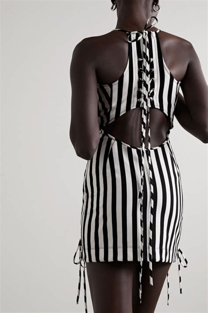Dress Up Lexi Striped Cutout Swimsuit, $32.99