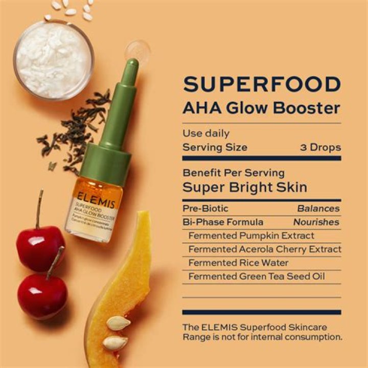 ELEMIS Superfood AHA Glow Booster, $32, elemis.com
