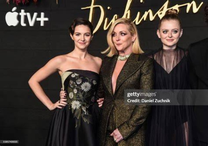 Ella Hunt, Jane Krakowski, Anna Baryshnikov, Alena Smith, Adrian Enscoe, Hailee Steinfeld, Toby Huss 'Dickinson' TV Show Premiere, Arrivals, St. Ann's Warehouse, New York, USA - 17 Oct 2019