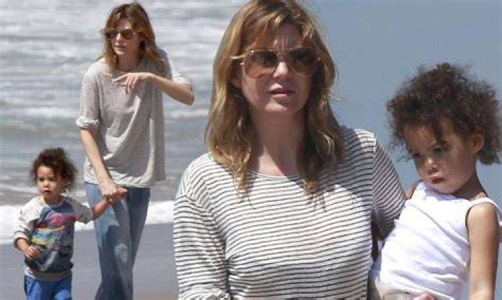 Ellen Pompeo spends her afternoon with her son Eli in Tribeca