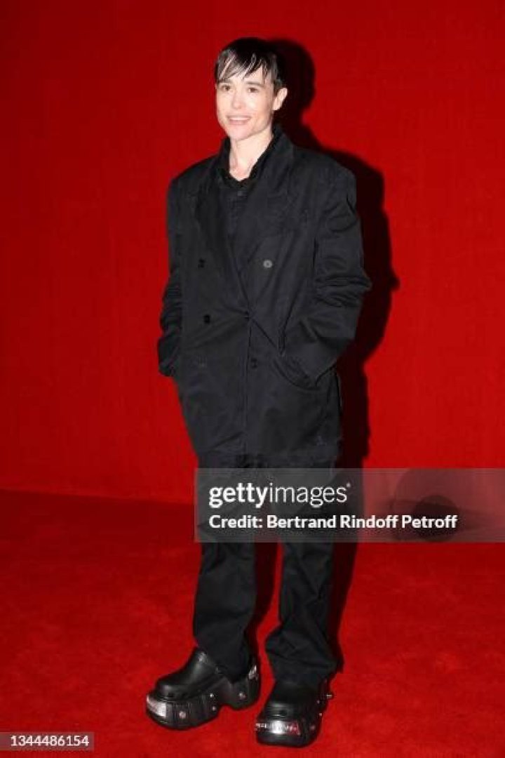Elliot Page Balenciaga show, Arrivals, Spring Summer 2022, Paris Fashion Week, France - 02 Oct 2021