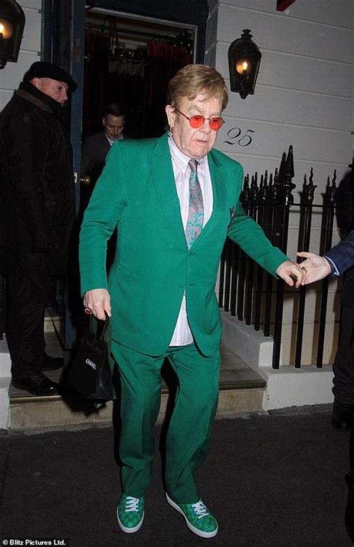 Elton John In Green