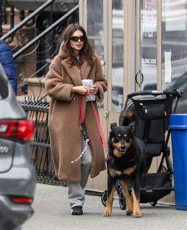 Emily Ratajkowski walks her dog Colombo Emily Ratajkowski out and about, New York, USA - 01 Aug 2019 Wearing The Line by K