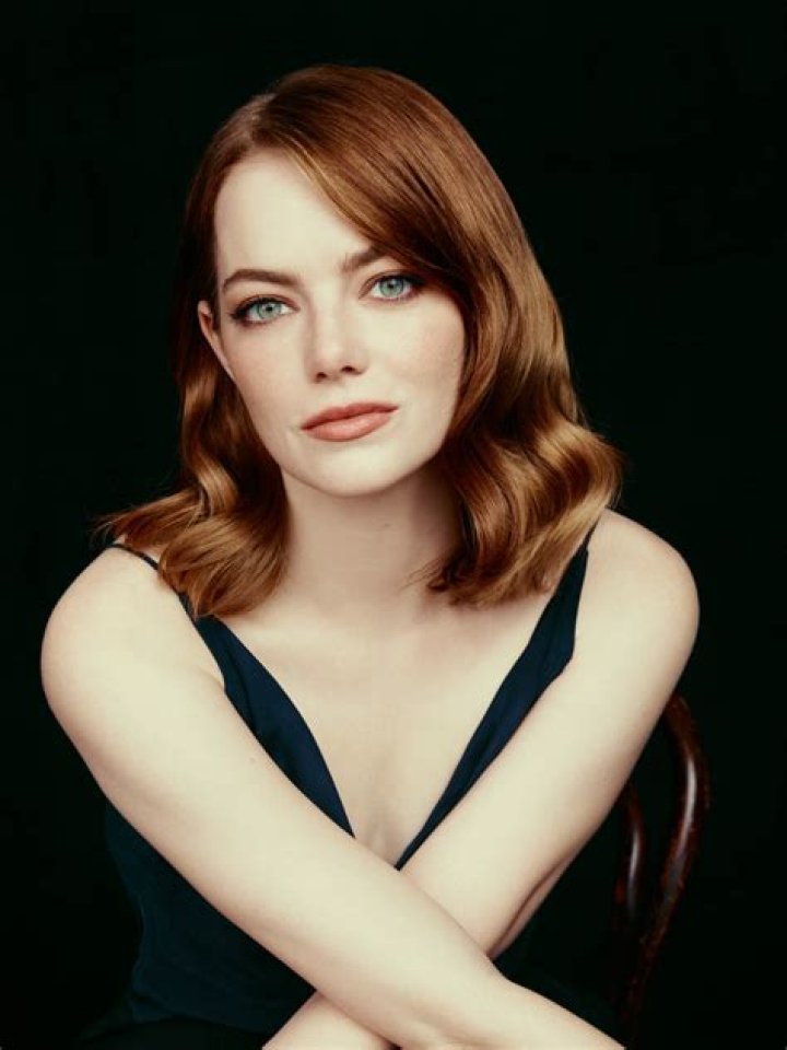 Emma Stone pose for the media during a press conference on the screening of the new short film titled 'Bleat' at the Greek National Opera in Athens, Greece, 05 May 2022. press conference for short film in Athens, Greece - 05 May 2022 Wearing Louis Vuitton Same Outfit as Catwalk Model *12837320aa