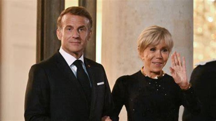 Emmanuel Macron and Brigitte Macron