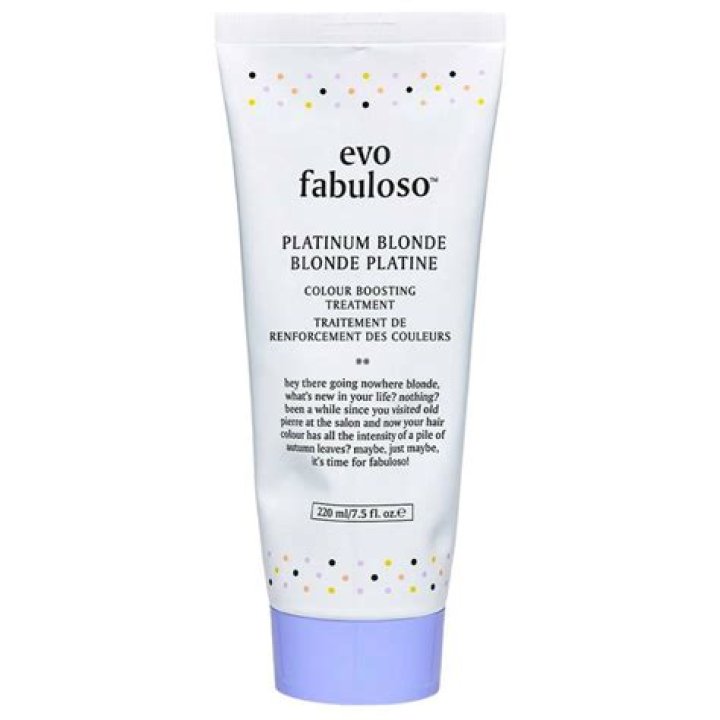 evo fabuloso platinum blonde colour boosting treatment, $39.95