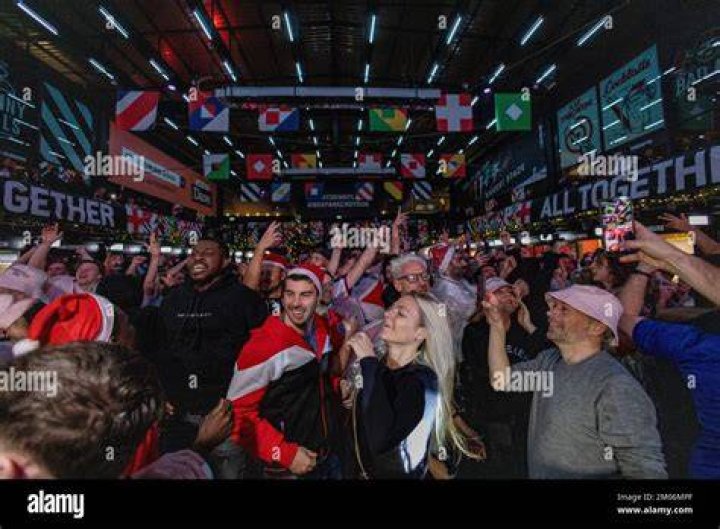 Excited England Fans at BOXPARK