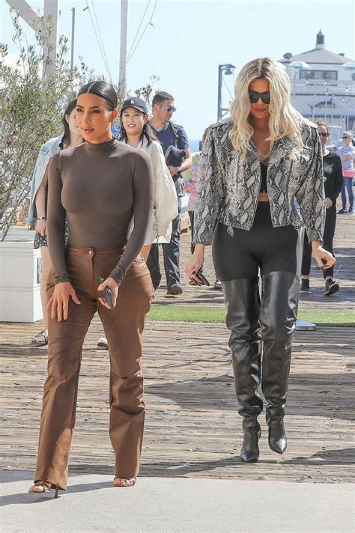*EXCLUSIVE* Malibu, CA - Khloe Kardashian rocks double denim as she exits Nobu with friends. Pictured: Khloe Kardashian BACKGRID USA 23 MARCH 2022 BYLINE MUST READ: Wagner AZ / BACKGRID USA: +1 310 798 9111 / UK: +44 208 344 2007 / *UK Clients - Pictures Containing Children Please Pixelate Face Prior To Publication*