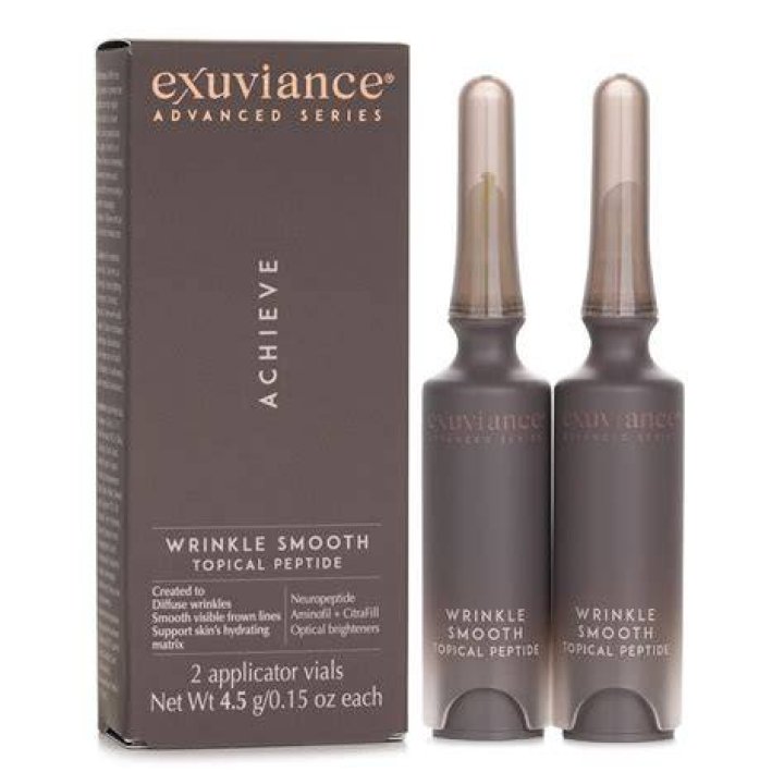 Exuviance Wrinkle Smooth Topical Peptide, $84, Lovelyskin.com