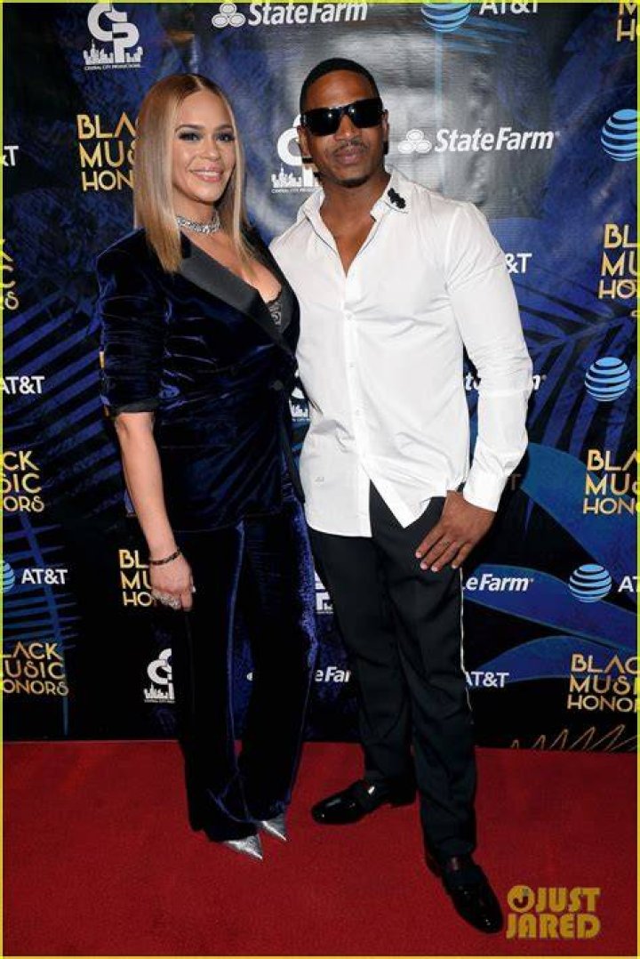 Faith Evans, Stevie J. Faith Evans, right, and Stevie J arrive at the Pre-Grammy Gala And Salute To Industry Icons at the Beverly Hilton Hotel, in Beverly Hills, Calif 2019 Pre-Grammy Gala And Salute To Industry Icons - Arrivals, Beverly Hills, USA - 09 Feb 2019