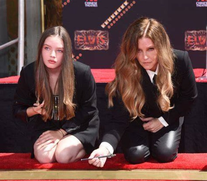 Finley Lockwood, Lisa Marie Presley, Priscilla Presley, Riley Keough and Harper Lockwood Three Generations of Presley's Hand and Footprint Ceremony, TCL Chinese Theater, Los Angeles, California, USA - 21 Jun 2022