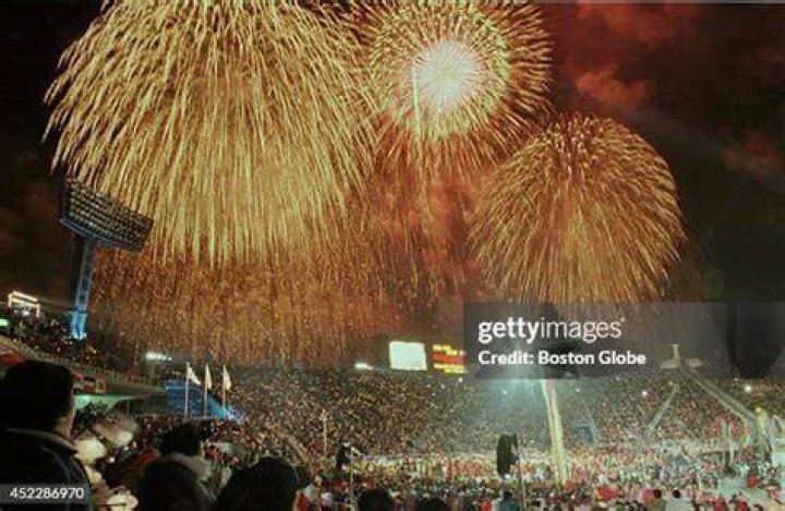 Fireworks explode during the closing ceremony of the 2018 Winter Olympics in Pyeongchang, South Korea Olympics Closing Ceremony, Pyeongchang, South Korea - 25 Feb 2018
