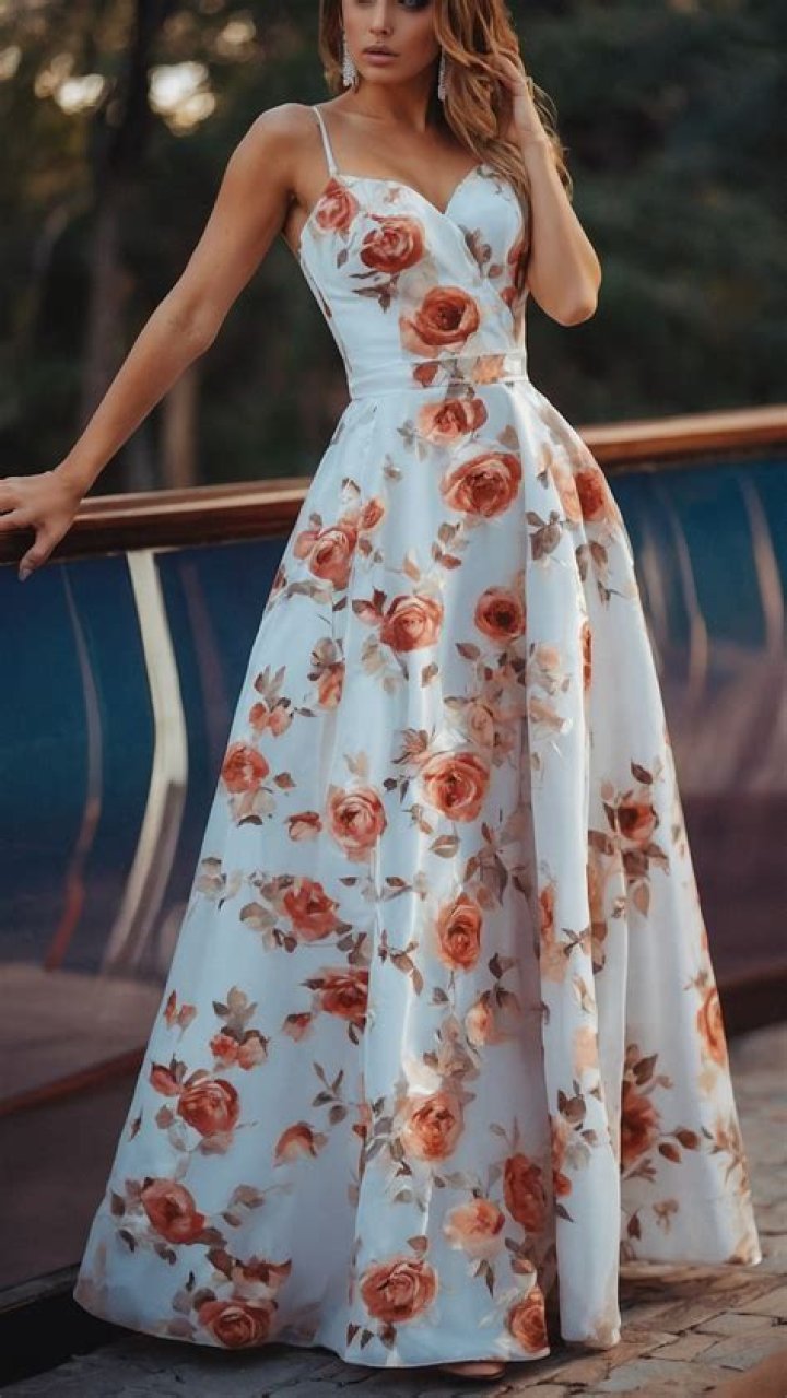 Floral maxi dress.