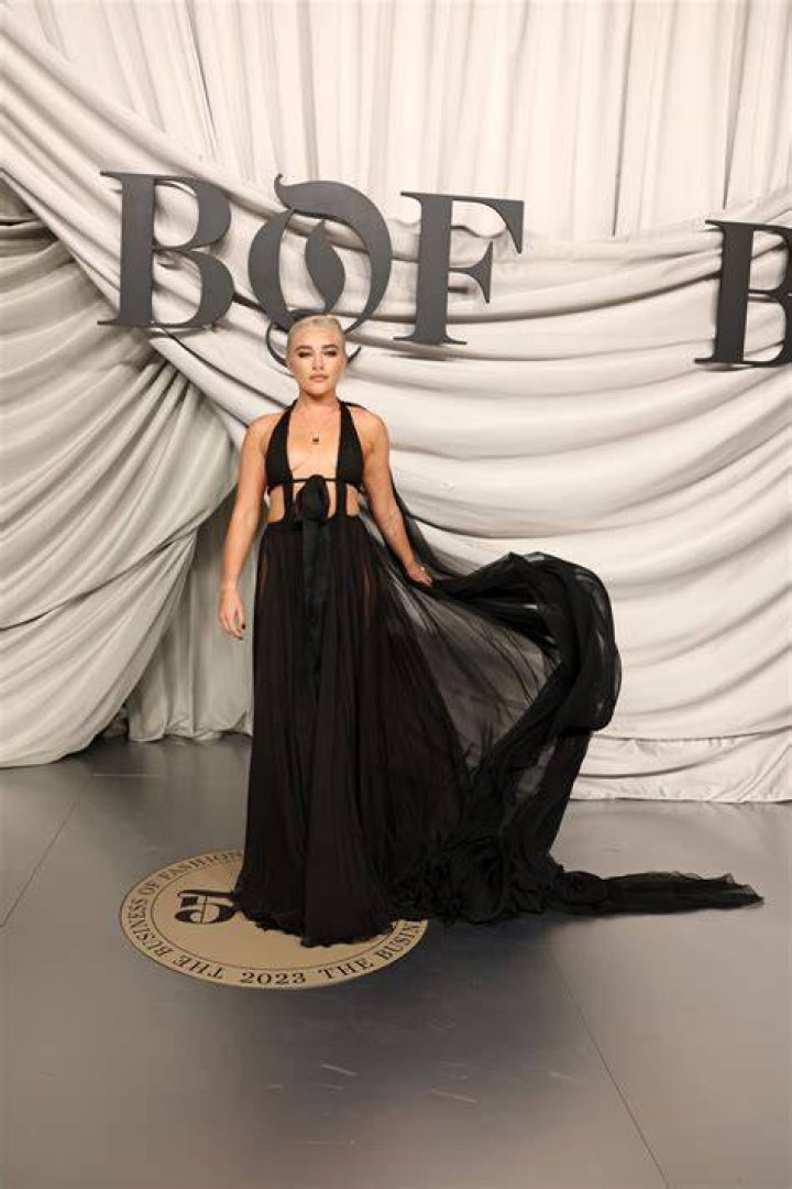 Florence Pugh Business of Fashion Celebrates The Class of 2023 at the BOF500 Gala, Shangri-La Paris, Paris, France, &Icirc;le-de-France, France - 30 Sep 2023 Wearing Valentino