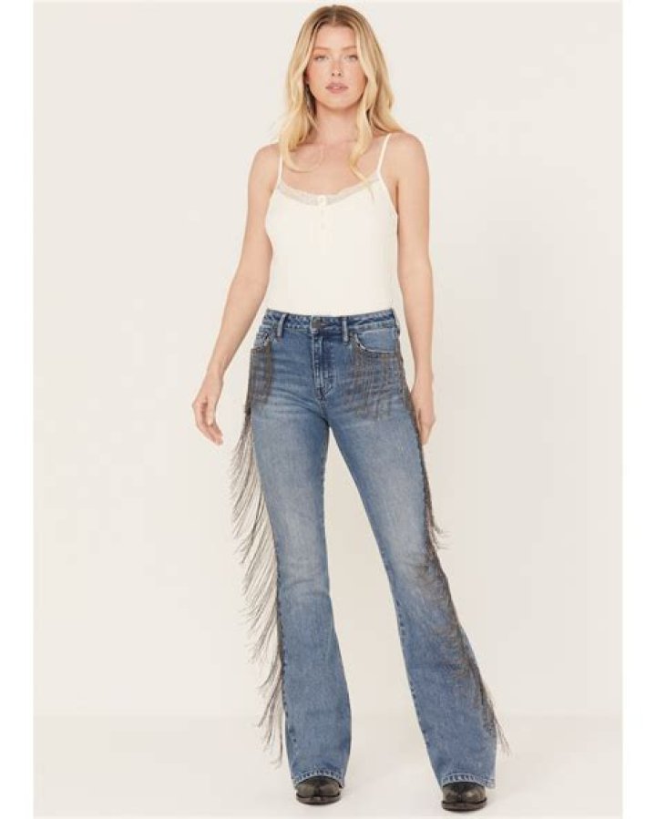 fringe jeans