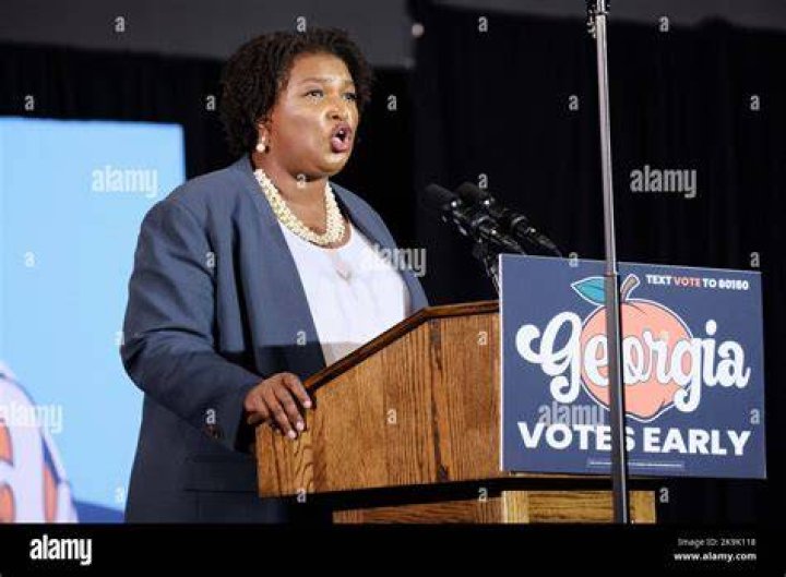 Georgia Democratic gubernatorial candidate and former state representative Stacey Abrams stands ready to face off with Stacey Evans in a debate, in Atlanta Democtratic Gubernatorial Debate Georgia, Atlanta, USA - 15 May 2018