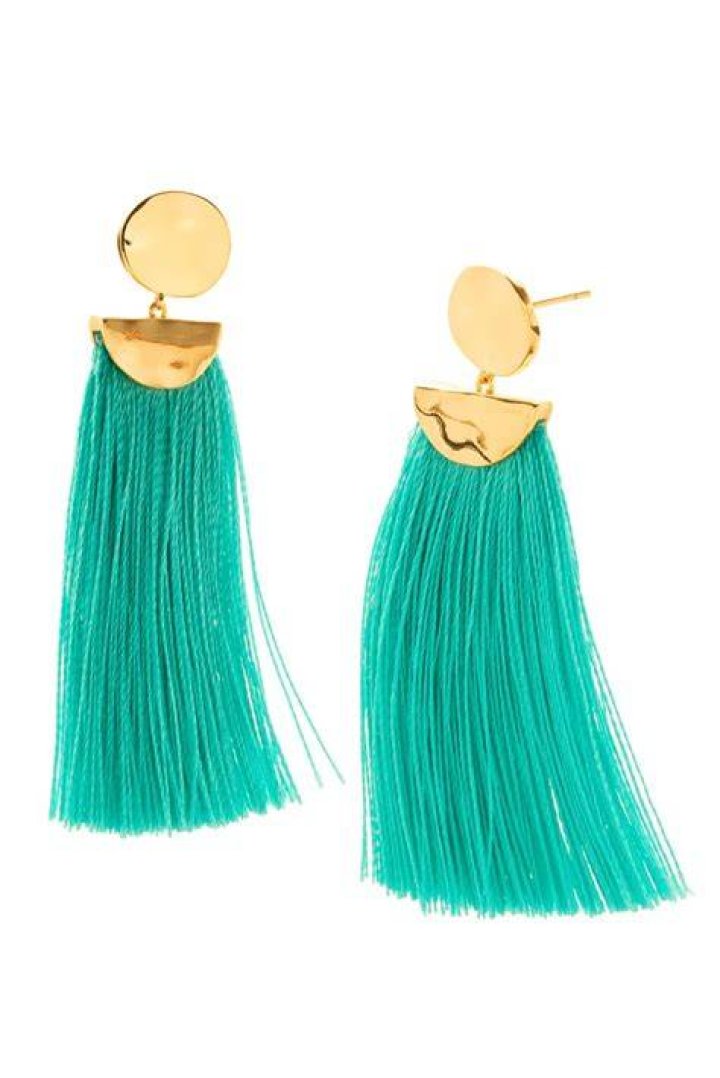 Gorjana Havana Circle Tassel Earrings $55