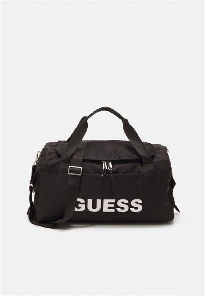 Guess Varsity Stripe Nylon Duffel Bag ($64.80, Guess)