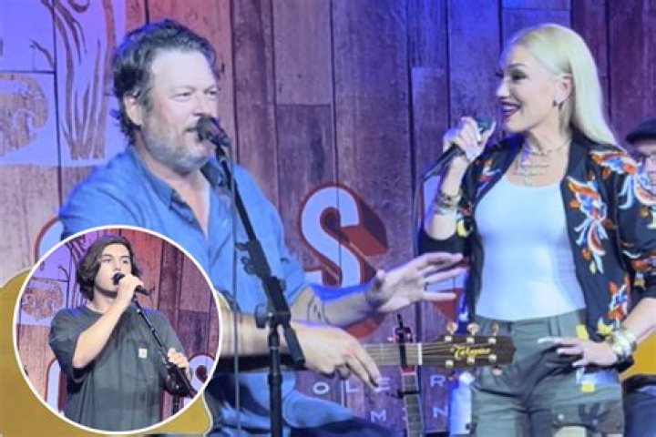 Gwen Stefani and Kingston show off stylish outfits and hair