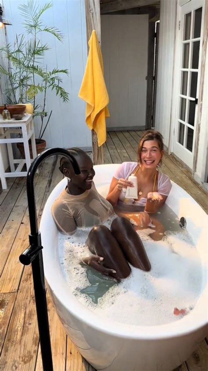 Hailey Bieber strips down to her underwear for a new lingerie campaign. The 25-year-old model and actress showcases the Victoria's Secret 'Dream Angels' summer 2022 collection. She appears alongside Mayowa Nicholas, and Grace Elizabeth in the campaign pics, photographed by Zoey Grossman and Oliver Pearch Hadlee for the fashion brand. Editorial usage. Credit Courtesy of Victoria's Secret / MEGA. 25 May 2022 Pictured: Hailey Bieber [Hailey Baldwin] for Victoria's Secret. Photo credit: Courtesy Victoria's Secret/MEGA TheMegaAgency.com +1 888 505 6342 (Mega Agency TagID: MEGA861870_002.jpg) [Photo via Mega Agency]