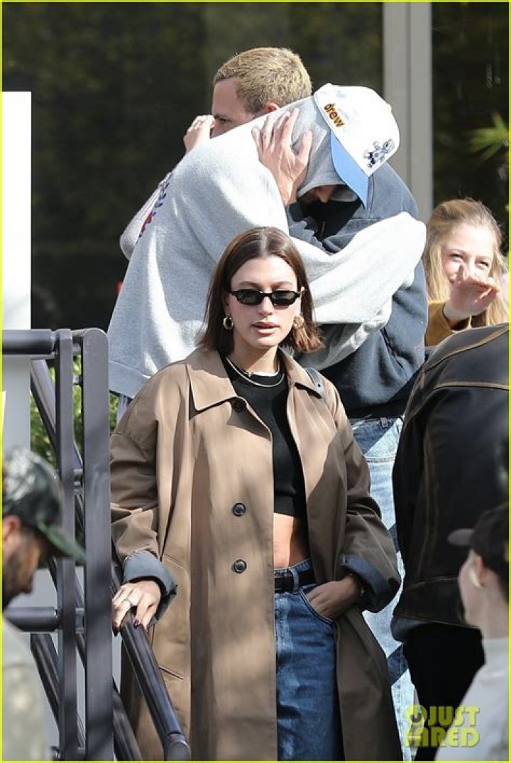 Hailey Hugs Justin In A Park