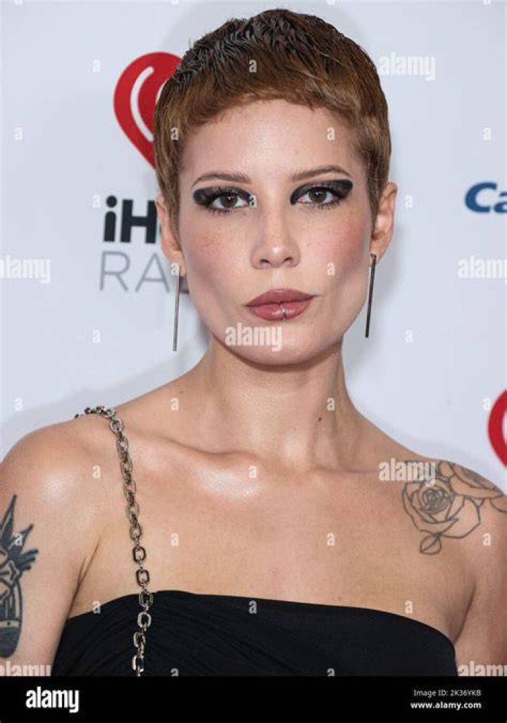 Halsey (Ashley Nicolette Frangipane) poses in the press room at the 2022 iHeartRadio Music Festival - Night 2 held at the T-Mobile Arena on September 24, 2022 in Las Vegas, Nevada, United States. 2022 iHeartRadio Music Festival - Night 2 - Press Room, T-Mobile Arena, Las Vegas, Nevada, United States - 24 Sep 2022