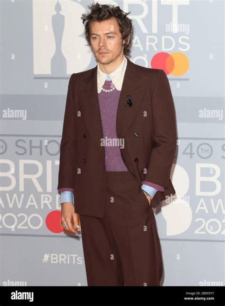 Harry Styles 40th Brit Awards, Arrivals, The O2 Arena, London, UK - 18 Feb 2020