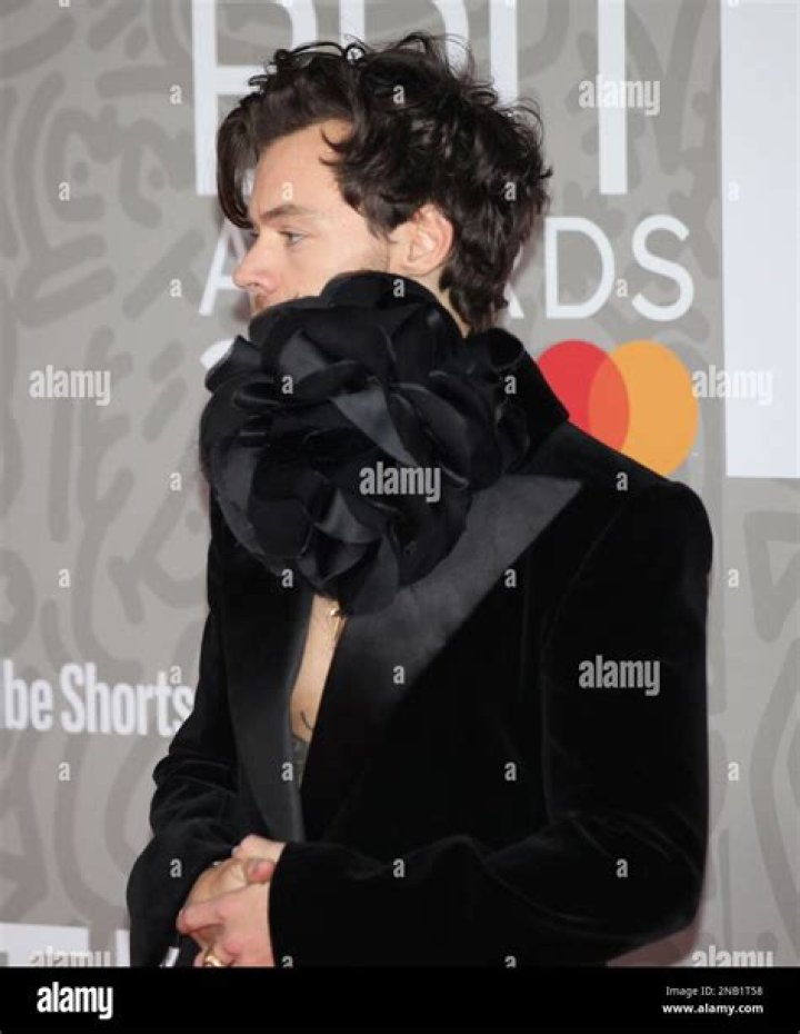 Harry Styles 43rd BRIT Awards, Arrivals, The O2 Arena, London, UK - 11 Feb 2023 Wearing Nina Ricci, Custom