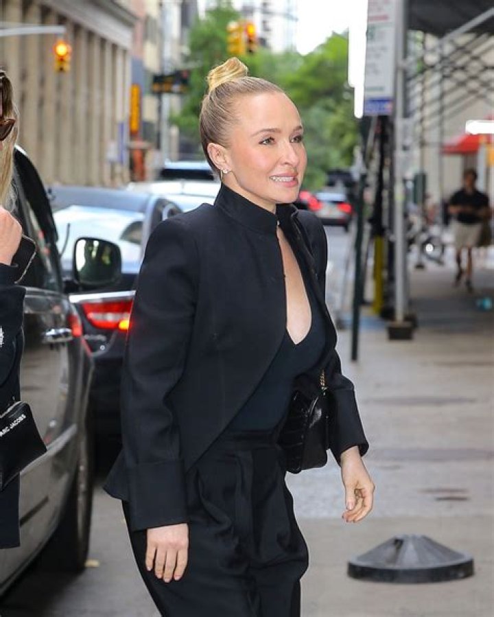 Hayden Panettiere arrives at her younger brother Jansen's celebration of life event in their hometown of Palisades, New York, with her on/off boyfriend Brian Hickerson. The grieving actress wore a colorful bomber jacket and black pants as she attended the memorial at the scenic Palisades Presbyterian Church alongside her mother Lesley Vogel and father Alan &lsquo;Skip&rsquo; Panettiere, on Wednesday morning. Jansen&rsquo;s girlfriend Cat Michie, who has posted a heartfelt tribute to him on social media, was also seen at the venue. &lsquo;Scream, 6&rsquo; star Hayden, 33, was expected to speak at the event, which was being held in remembrance of the 28-year-old former child actor, who died last month due to an enlarged heart. A friend of the former actor&nbsp;told officials&nbsp;he'd checked on Jansen at home after he'd failed to show up for a business meeting. Upon arrival, he was found sitting upright in a chair unresponsive. Jansen's dad, Skip, had&nbsp;spoken to his son&nbsp;on the phone just the night before, and thought he "sounded okay." On Wednesday, friends and family came together at the small church which is just a few miles away from Jansen's apartment in Nyack where he was found dead. 08 Mar 2023 Pictured: Brian Hickerson, Hayden Panettiere. Photo credit: MEGA TheMegaAgency.com +1 888 505 6342 (Mega Agency TagID: MEGA953084_001.jpg) [Photo via Mega Agency]