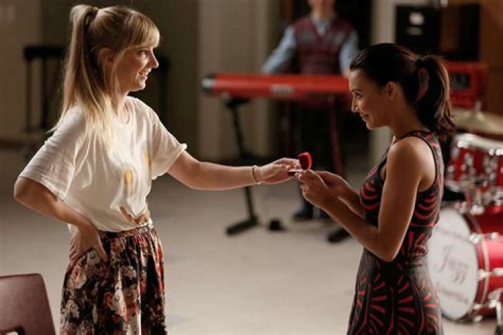 Heather Morris and Naya Rivera