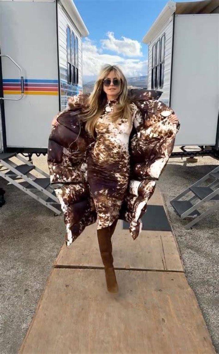 Heidi Klum Rocks An Animal-Print Gown